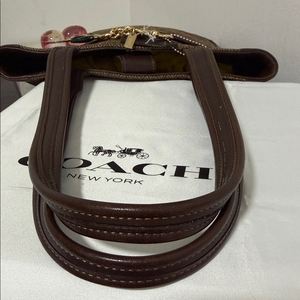 Coach vintage 6127 πΊπΈ Brown Tote Bag β€οΈβ€οΈβ€οΈπ - Picture 5 of 16
